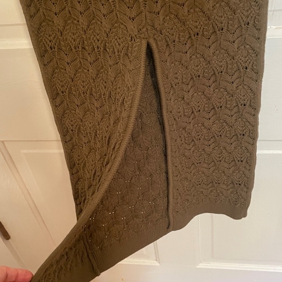 New Ronny Kobo Kaiden Pointelle Knit Halter Sheath Maxi Dress size Medium - Picture 7 of 10